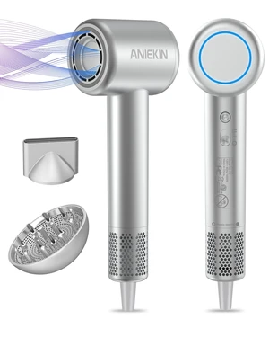 Hair Dryer, High-Speed Ionic Low Noise Blow Dryer with Brushless Motor for Fast Drying, Thermo-Control Quiet Compact Hair Blow Dryer with Magnetic Diffuser for Curly Hair for Home Travel Salon Hair Dryer, High-Speed Ionic Low Noise Blow Dryer with Brushless Motor for Fast Drying, Thermo-Control Quiet Compact Hair Blow Dryer with Magnetic Diffuser for Curly Hair for Home Travel Salon