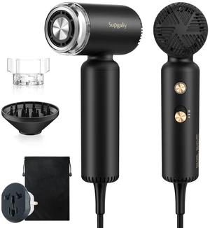 Dual Voltage Travel Hair Dryer, Mini High-Speed Blow Dryer for Fast Drying, Ionic Hairdryer with Diffuser Gift Women, Lightweight Compact Portable,Quiet,European International 100-240V,Black Dual Voltage Travel Hair Dryer, Mini High-Speed Blow Dryer for Fast Drying, Ionic Hairdryer with Diffuser Gift Women, Lightweight Compact Portable,Quiet,European International 100-240V,Black