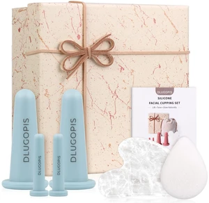 Facial Cupping Set & Gua Sha Facial Tool with Gift Box Silicone Cupping Set and White Crystal Gua Sha Stone Face Cupping Therapy Sets for Natural Skin Care Facial Cupping Set & Gua Sha Facial Tool with Gift Box Silicone Cupping Set and White Crystal Gua Sha Stone Face Cupping Therapy Sets for Natural Skin Care