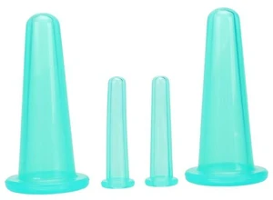 4Pcs Massage Cupping Set Silicone Mini Facial Cups Face Massager Helper Skin Care Neck Back Eyes Massaging Cup Safe to Use, Don't Worry About Burns Health Care Products (Green) 4Pcs Massage Cupping Set Silicone Mini Facial Cups Face Massager Helper Skin Care Neck Back Eyes Massaging Cup Safe to Use, Don't Worry About Burns Health Care Products (Green)