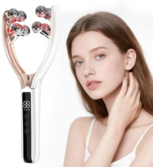Face Roller Massager, Jaw & Tmj Massager for Lymphatic Drainage, Face Sculpting Tool with Vibration & Heating, Relaxation Gift for Home & Travel Use Face Roller Massager, Jaw & Tmj Massager for Lymphatic Drainage, Face Sculpting Tool with Vibration & Heating, Relaxation Gift for Home & Travel Use