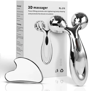 Stainless Steel Gua Sha and Face Roller Set, Facial Tool for Face Sculpting, Metal Skin Care, Massager for Women Stainless Steel Gua Sha and Face Roller Set, Facial Tool for Face Sculpting, Metal Skin Care, Massager for Women