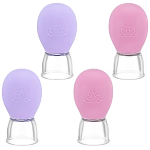4Pcs Facial Cupping Therapy Set, Silicone Face Cupping Kit for Massage, Anti Cellulite Cup Massage Tool Vacuum Suction Cup for Eye Face Vacuum Massager 4Pcs Facial Cupping Therapy Set, Silicone Face Cupping Kit for Massage, Anti Cellulite Cup Massage Tool Vacuum Suction Cup for Eye Face Vacuum Massager