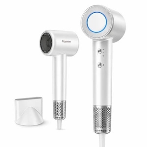 Hair Dryer, Ionic High-Speed Lightweight Blow Dryer, Silver White | 110,000RPM Brushless Motor Fast Drying, 200M Negative Ions, Compact Low Noise Thermo-Control for Women & Men Home Hair Dryer, Ionic High-Speed Lightweight Blow Dryer, Silver White | 110,000RPM Brushless Motor Fast Drying, 200M Negative Ions, Compact Low Noise Thermo-Control for Women & Men Home