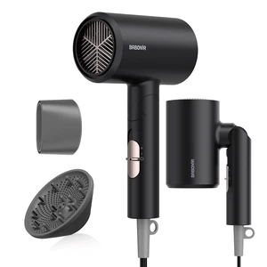 1875W Hair Dryer with Diffuser, Ionic Foldable Blow Dryer, Black | Fast Drying for Frizzy, Curly & All Hair Types, 3 Heat & 2 Speed, Concentrator & Diffuser, Compact for Home, Women & Men 1875W Hair Dryer with Diffuser, Ionic Foldable Blow Dryer, Black | Fast Drying for Frizzy, Curly & All Hair Types, 3 Heat & 2 Speed, Concentrator & Diffuser, Compact for Home, Women & Men