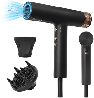 Hair Dryer with Diffuser - 1875W Blow Dryer, 110,000 RPM Fast Drying, 500 Million Negative Ions, 3 Speeds & 3 Heat Settings, Cool Shot, Lightweight & Quiet Design for Women Men Travel Home Hair Dryer with Diffuser - 1875W Blow Dryer, 110,000 RPM Fast Drying, 500 Million Negative Ions, 3 Speeds & 3 Heat Settings, Cool Shot, Lightweight & Quiet Design for Women Men Travel Home