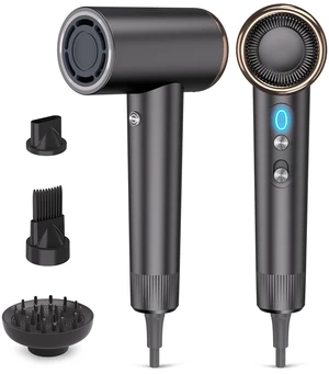 Mythsight High-Speed Ionic Hair Dryer with 3 Attachments | 500 Million Negative Ions, Magnetic Diffuser & Nozzle, Comb, 4 Heat Modes, Fast Drying, Frizz Control for All Hair Types Mythsight High-Speed Ionic Hair Dryer with 3 Attachments | 500 Million Negative Ions, Magnetic Diffuser & Nozzle, Comb, 4 Heat Modes, Fast Drying, Frizz Control for All Hair Types