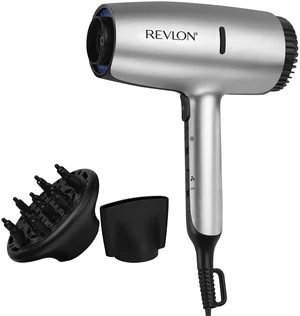 Dry Max Hair Dryer with Diffuser for Natural Curls, Silver | 1875 Watts, Prevents Frizz, Speeds Drying Time, and Reduces Damage, Plus Concentrator for Precise Styling Dry Max Hair Dryer with Diffuser for Natural Curls, Silver | 1875 Watts, Prevents Frizz, Speeds Drying Time, and Reduces Damage, Plus Concentrator for Precise Styling