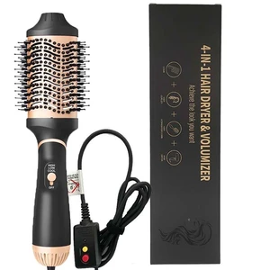 Hair Dryer Brush Blow Dryer in One Step, Upgraded 4 in 1 Hair Dryer and Styler Volumizer with Negative Ion Anti-frizz Ceramic Titanium Barrel Hot Air Brush Hair Straightener (Golden, Large) Hair Dryer Brush Blow Dryer in One Step, Upgraded 4 in 1 Hair Dryer and Styler Volumizer with Negative Ion Anti-frizz Ceramic Titanium Barrel Hot Air Brush Hair Straightener (Golden, Large)