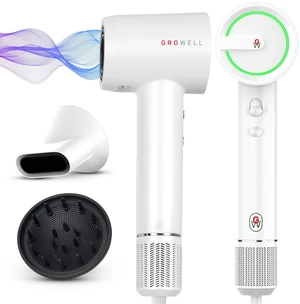 Ionic Hair Dryer with Diffuser for Curly Hair, Wavy Professional High-Speed Brushless Blow Dryer for Fast Dry, Low Noise, Lightweight, Compact Hair-Dryer Travel Ionic Hair Dryer with Diffuser for Curly Hair, Wavy Professional High-Speed Brushless Blow Dryer for Fast Dry, Low Noise, Lightweight, Compact Hair-Dryer Travel