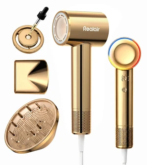 High-Speed Ionic Hair Dryer, Blow Dryer with Essential Oil & Diffuser | 200M Negative Ionic Blow Dryer, 110,000 RPM Motor, 3 Attachments Intelligent Heat Control, Lightweight, Low-noise High-Speed Ionic Hair Dryer, Blow Dryer with Essential Oil & Diffuser | 200M Negative Ionic Blow Dryer, 110,000 RPM Motor, 3 Attachments Intelligent Heat Control, Lightweight, Low-noise
