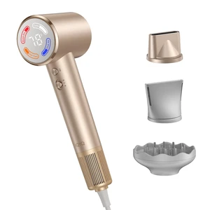 Hair Dryer with Diffuser, High-Speed Blow Dryer Fast Drying 110000 RPM | 1400W Grip-sensor On/Off Ionic Hair Dryer 200M for Frizz Reduce, Low Noise Thermo-Control for Curly Hair Women Hair Dryer with Diffuser, High-Speed Blow Dryer Fast Drying 110000 RPM | 1400W Grip-sensor On/Off Ionic Hair Dryer 200M for Frizz Reduce, Low Noise Thermo-Control for Curly Hair Women