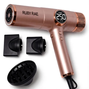 Ionic Hair Dryer 2000W, Professional Dual Voltage Blow Dryer with Diffuser, Lightweight Design, Fast Drying, Low Noise Technology, 3 Magnetic Attachments Suitable for All Hair Types Ionic Hair Dryer 2000W, Professional Dual Voltage Blow Dryer with Diffuser, Lightweight Design, Fast Drying, Low Noise Technology, 3 Magnetic Attachments Suitable for All Hair Types
