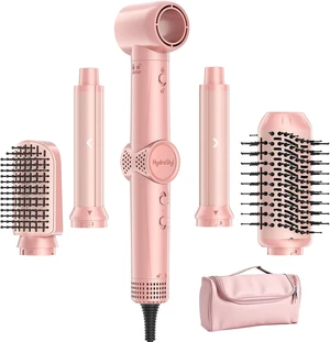 5 in 1 Hair Dryer Brush, High-Speed Auto Wrap Curling Brush | Interchangeable Heads, Negative Ionic Anti-Frizz Technology,1300W Fast Drying & Volumizing,Includes Travel Bag 5 in 1 Hair Dryer Brush, High-Speed Auto Wrap Curling Brush | Interchangeable Heads, Negative Ionic Anti-Frizz Technology,1300W Fast Drying & Volumizing,Includes Travel Bag