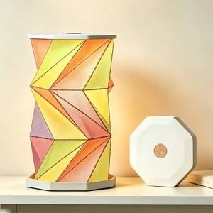 Origami Lantern, Foldable Cordless Paper Travel Lamp | 3 Color Temperatures | Touch Dimmer | Portable Book Night Light for Hotel Business Traveler Gifts Origami Lantern, Foldable Cordless Paper Travel Lamp | 3 Color Temperatures | Touch Dimmer | Portable Book Night Light for Hotel Business Traveler Gifts
