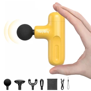 Super Mini Massage Gun Deep Tissue Portable Muscle Massager, 3000RPM | 4 Heads Men Women Body Relief, Back Neck Legs, Quiet Operation Home Gym Office Travel, FSA Eligible HSA, Yellow Super Mini Massage Gun Deep Tissue Portable Muscle Massager, 3000RPM | 4 Heads Men Women Body Relief, Back Neck Legs, Quiet Operation Home Gym Office Travel, FSA Eligible HSA, Yellow