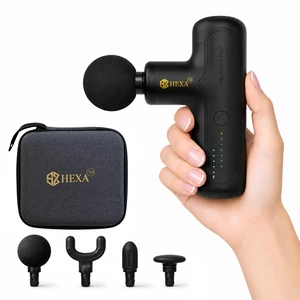 Hexa Mini Massage Gun Deep Tissue, Portable Muscle Massager, Black | Back Neck Legs Muscle Relief, Portable Travel Size, Ultra-Quiet, Gift for Men and Women Hexa Mini Massage Gun Deep Tissue, Portable Muscle Massager, Black | Back Neck Legs Muscle Relief, Portable Travel Size, Ultra-Quiet, Gift for Men and Women