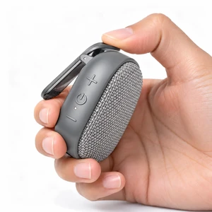 Wearable Bluetooth Speaker with Clip, Mini, SOS Alert, Grey | Portable IPX5 Water-Resistant Audio with Mic for Hands-Free Calls and TWS Stereo for Jobsite, Running, Hiking and Travel Wearable Bluetooth Speaker with Clip, Mini, SOS Alert, Grey | Portable IPX5 Water-Resistant Audio with Mic for Hands-Free Calls and TWS Stereo for Jobsite, Running, Hiking and Travel