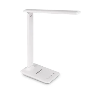 LED Desk Lamp, Foldable Eye Caring Table Lamp with Touch Control 5 Color Temperatures 5 Dimmable Levels USB Charging Port for Home Office Reading Study (White) LED Desk Lamp, Foldable Eye Caring Table Lamp with Touch Control 5 Color Temperatures 5 Dimmable Levels USB Charging Port for Home Office Reading Study (White)