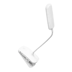 USB Rechargeable Desk Lamp Small Dimmable Reading Light Xmas | 800mah Battery, White PVC Body, Soft Light for Study, Bedside, and Office Use USB Rechargeable Desk Lamp Small Dimmable Reading Light Xmas | 800mah Battery, White PVC Body, Soft Light for Study, Bedside, and Office Use