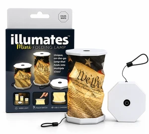 Origami Expanding Foldable LED Desk Lamp USB Rechargeable & Portable - Dimmable Touch Control Light with Adjustable Height up to 5 1/2 for Office, Bedside - Sleek & Modern Design (We The People) Origami Expanding Foldable LED Desk Lamp USB Rechargeable & Portable - Dimmable Touch Control Light with Adjustable Height up to 5 1/2 for Office, Bedside - Sleek & Modern Design (We The People)
