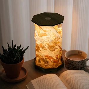 Portable Foldable Desk Lamp - Battery Operated Travel Lamp | Dimmable Touch Control & Adjustable Height - Hand-Drawn Illustrations - Warm Ambient Light Portable Foldable Desk Lamp - Battery Operated Travel Lamp | Dimmable Touch Control & Adjustable Height - Hand-Drawn Illustrations - Warm Ambient Light