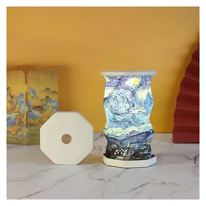 Portable Lamp, Foldable Japanese Paper Lamp with Touch Dimmer, Warm Light Rechargeable Battery Operated Mini Desk Lamp, Unique Travel Gifts for Women Men (Starry Night) Portable Lamp, Foldable Japanese Paper Lamp with Touch Dimmer, Warm Light Rechargeable Battery Operated Mini Desk Lamp, Unique Travel Gifts for Women Men (Starry Night)