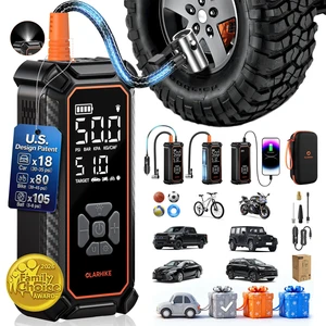 Tire Inflator Portable Air Compressor, with Premium Storage Case | A Practical Car Gifts, Dual Power Options, 3*2000mAh & 12V DC, Cordless Air Pump for Car Tires, Bike, Motorcycle Tire Inflator Portable Air Compressor, with Premium Storage Case | A Practical Car Gifts, Dual Power Options, 3*2000mAh & 12V DC, Cordless Air Pump for Car Tires, Bike, Motorcycle