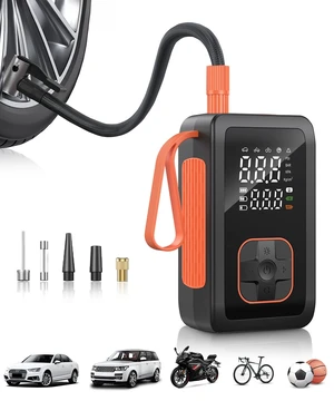 Tire Inflator Portable Air Compressor, 150PSI Air Compressor with 12V DC Power Cord, Cordless Air Pump for Car, Motorcycle, Bicycle, Balls(Black) Tire Inflator Portable Air Compressor, 150PSI Air Compressor with 12V DC Power Cord, Cordless Air Pump for Car, Motorcycle, Bicycle, Balls(Black)