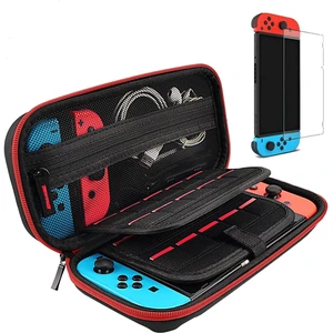 Switch Case and Tempered Glass Screen Protector Compatible with Nintendo Switch - Deluxe Hard Shell Travel Carrying Case, Pouch for Nintendo Switch Console & Accessories, Streak Red Switch Case and Tempered Glass Screen Protector Compatible with Nintendo Switch - Deluxe Hard Shell Travel Carrying Case, Pouch for Nintendo Switch Console & Accessories, Streak Red