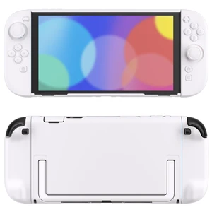 Protective Case for Nintendo Switch 2 - Cute Dockable Hard Case Shell for Switch 2 with Thumb Grip & Sticker & Button Caps, Anti-Scratch & Shockproof Cover Skin - White Protective Case for Nintendo Switch 2 - Cute Dockable Hard Case Shell for Switch 2 with Thumb Grip & Sticker & Button Caps, Anti-Scratch & Shockproof Cover Skin - White