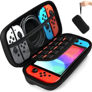Carrying Case for Nintendo Switch and NEW Switch OLED (2021) | Portable Hard Shell Pouch Carrying Travel Game Bag for Switch Accessories Holds 10 Game Cartridge (Black) Carrying Case for Nintendo Switch and NEW Switch OLED (2021) | Portable Hard Shell Pouch Carrying Travel Game Bag for Switch Accessories Holds 10 Game Cartridge (Black)