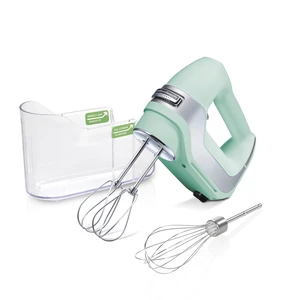 5-Speed Electric Hand Mixer with Snap-On Storage Case, QuickBurst, Stainless Steel Twisted Wire Beaters and Whisk, Mint (62658) 5-Speed Electric Hand Mixer with Snap-On Storage Case, QuickBurst, Stainless Steel Twisted Wire Beaters and Whisk, Mint (62658)