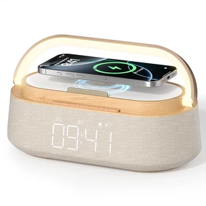 Digital Alarm Clock Bluetooth Speaker,Wireless Charger FM Radio,NightLight | 6 in 1 Bedroom Alarm Clock with Snooze,15W Wireless Charger 12/24H,Phone Holder 2500mAh battery for Home Office,Ideal Gifts Digital Alarm Clock Bluetooth Speaker,Wireless Charger FM Radio,NightLight | 6 in 1 Bedroom Alarm Clock with Snooze,15W Wireless Charger 12/24H,Phone Holder 2500mAh battery for Home Office,Ideal Gifts