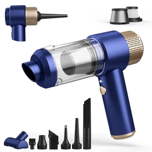 Car Vacuum Cleaner, 16000PA Mini Car Vacuum Cordless Powerful, 7 in 1 Portable Handheld Vacuum Cordless with LED Light, Dual Filters, One-Touch Empty for Pet Hair, Home, Office Car Vacuum Cleaner, 16000PA Mini Car Vacuum Cordless Powerful, 7 in 1 Portable Handheld Vacuum Cordless with LED Light, Dual Filters, One-Touch Empty for Pet Hair, Home, Office