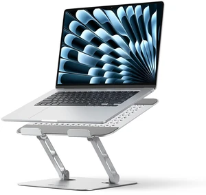Adjustable Laptop Stand, Ergonomic Foldable Aluminum Stand, WS1 | Ergonomic Laptop Riser, 11 lb Load, Laptop Holder for Desk, Ergonomic Stand for Home Office, Non-Slip, Fits 10-17" , Silver Adjustable Laptop Stand, Ergonomic Foldable Aluminum Stand, WS1 | Ergonomic Laptop Riser, 11 lb Load, Laptop Holder for Desk, Ergonomic Stand for Home Office, Non-Slip, Fits 10-17" , Silver
