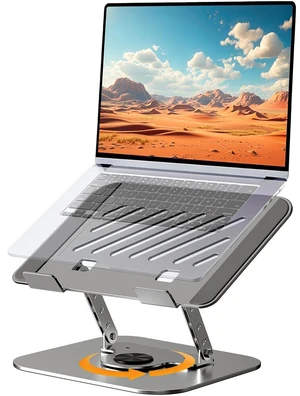 Adjustable Laptop Stand, Computer Stand with 360 Rotating Base,Ergonomic Laptop Riser Mount for Desk Foldable Protable Computer Desk Fits with MacBook Air Pro or 10.5-15.6 inch-Screen Laptops/Tablets Adjustable Laptop Stand, Computer Stand with 360 Rotating Base,Ergonomic Laptop Riser Mount for Desk Foldable Protable Computer Desk Fits with MacBook Air Pro or 10.5-15.6 inch-Screen Laptops/Tablets