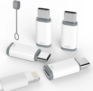 4 Pack Lightning to USB C Adapter for iPhone 15/16/17/18 Pro/18 Pro Max,for iPhone 18/17/16 Charger,18/17/16 Accessories,Fast Charging & Data Transfer,USB C Charger Cable,Not for Audio/OTG 4 Pack Lightning to USB C Adapter for iPhone 15/16/17/18 Pro/18 Pro Max,for iPhone 18/17/16 Charger,18/17/16 Accessories,Fast Charging & Data Transfer,USB C Charger Cable,Not for Audio/OTG