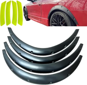 4PCS 3.3"/83CM Universal Car Wheel Fender Flares Flexible Wide Body Wheel Arches PP 4PCS 3.3"/83CM Universal Car Wheel Fender Flares Flexible Wide Body Wheel Arches PP