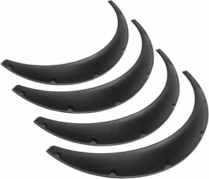 4Pcs 3.5 inch/89cm Universal Flexible Car Fender Flares Extra Wide Body Wheel Arches Black 4Pcs 3.5 inch/89cm Universal Flexible Car Fender Flares Extra Wide Body Wheel Arches Black