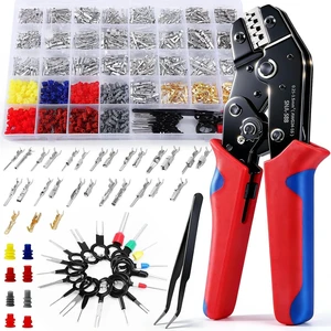 969Pcs Pins Connector Kit & 28 Types Electrical Terminal Pins Crimp Tool
Terminal Wire Harness Male&Female Wire Seals Crimp tools Set 969Pcs Pins Connector Kit & 28 Types Electrical Terminal Pins Crimp Tool
Terminal Wire Harness Male&Female Wire Seals Crimp tools Set
