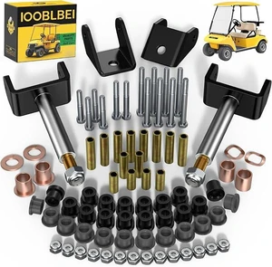 1993-UP Club Car Deluxe Repair Bushing Kit for DS, Golf Cart Front and Rear End Bushing Kit, Club Car King Ping Repair Kit, Full Set Club Car DS Front End Rebuild Kit OEM# 1016384 1015583 1016386 1993-UP Club Car Deluxe Repair Bushing Kit for DS, Golf Cart Front and Rear End Bushing Kit, Club Car King Ping Repair Kit, Full Set Club Car DS Front End Rebuild Kit OEM# 1016384 1015583 1016386