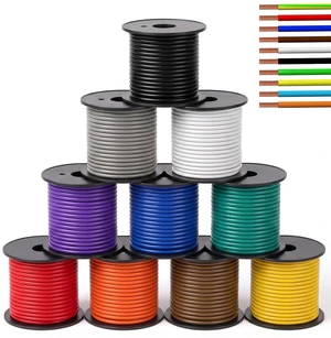 Gauge Wire 10 Colors 50ft / Roll (500ft Total) Auto Wiring,12 Gauge 10 Spools of 12 Awg Primary Wire, 50ft Per Roll with Color Variety, Ideal for 12v Automotive Harness, Car Audio, Video Wiring Gauge Wire 10 Colors 50ft / Roll (500ft Total) Auto Wiring,12 Gauge 10 Spools of 12 Awg Primary Wire, 50ft Per Roll with Color Variety, Ideal for 12v Automotive Harness, Car Audio, Video Wiring