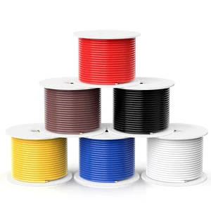 18 Gauge Copper Electrical Wire, 6 Colors, 25FT Each Stranded Wire with PVC Insulation, Silicone Hook up Wire Kit for Car Audio,Automotive Wiring,LED Lighting,etc 18 Gauge Copper Electrical Wire, 6 Colors, 25FT Each Stranded Wire with PVC Insulation, Silicone Hook up Wire Kit for Car Audio,Automotive Wiring,LED Lighting,etc