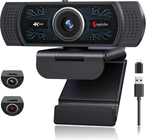 4K Webcam for PC w/Microphone, USB Web Cam Built-in Privacy Cover, PDAF Auto Focus, 1080p 60FPS, 12MP Sensor, USB-A/C, HD Computer Web Camera for Desktop Mac Laptop, Work w/ Meetings Streaming 4K Webcam for PC w/Microphone, USB Web Cam Built-in Privacy Cover, PDAF Auto Focus, 1080p 60FPS, 12MP Sensor, USB-A/C, HD Computer Web Camera for Desktop Mac Laptop, Work w/ Meetings Streaming