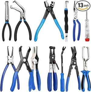 13PCS Electrical Disconnect Pliers Set for Car Original Blue Series
Electrical Connector Removal Tool & Fuel Line Disconnect Tool Set , Hose, Car Harness, Auto Radiator, with 2 Storage Bags 13PCS Electrical Disconnect Pliers Set for Car Original Blue Series
Electrical Connector Removal Tool & Fuel Line Disconnect Tool Set , Hose, Car Harness, Auto Radiator, with 2 Storage Bags