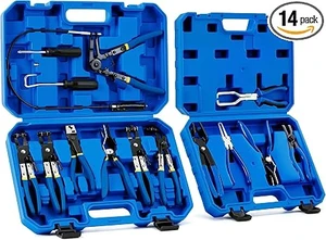 OMT14pc Fuel Line Pliers &Hose Clamp Pliers Set, Fuel Line Disconnect Tool
Hose Clamp Disconnect Tool with Fuel Filter Caliper Pipe, Heavy-Duty Hose Removal Pliers, Car Pipe Repair Set for Auto Line OMT14pc Fuel Line Pliers &Hose Clamp Pliers Set, Fuel Line Disconnect Tool
Hose Clamp Disconnect Tool with Fuel Filter Caliper Pipe, Heavy-Duty Hose Removal Pliers, Car Pipe Repair Set for Auto Line