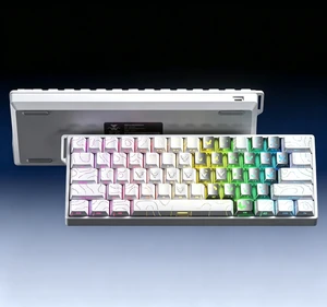 60% Mechanical Gaming Keyboard Wired, Hall Effect Magnetic Switch Hot Swappable, Adjustable Actuation RT Mode, 8000 Hz Polling Rate, RGB Keyboard 60 Percent Compact Design for PC - Line Design White 60% Mechanical Gaming Keyboard Wired, Hall Effect Magnetic Switch Hot Swappable, Adjustable Actuation RT Mode, 8000 Hz Polling Rate, RGB Keyboard 60 Percent Compact Design for PC - Line Design White