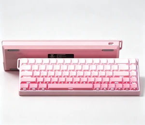 68 Keys HE Mechanical Gaming Keyboard 60%, Hall Effect Magnetic Switch, Fast Trigger Mode Adjustable Actuation, 8000Hz Polling Rate, RGB Backlit, Wired Keyboard for Laptop/PC Gamer Pink 68 Keys HE Mechanical Gaming Keyboard 60%, Hall Effect Magnetic Switch, Fast Trigger Mode Adjustable Actuation, 8000Hz Polling Rate, RGB Backlit, Wired Keyboard for Laptop/PC Gamer Pink