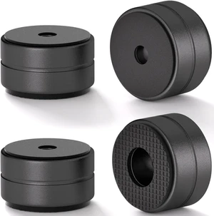 Aluminum Speaker Isolation Feet with Dual-Sided Silicone Pads, 30*17mm PC Case Feet with 6-32/M4/M6 Screws, Non-Slip Riser Feet for Turntable, Subwoofer, Amplifiers, Audio Equipment - Black 4PCS Aluminum Speaker Isolation Feet with Dual-Sided Silicone Pads, 30*17mm PC Case Feet with 6-32/M4/M6 Screws, Non-Slip Riser Feet for Turntable, Subwoofer, Amplifiers, Audio Equipment - Black 4PCS